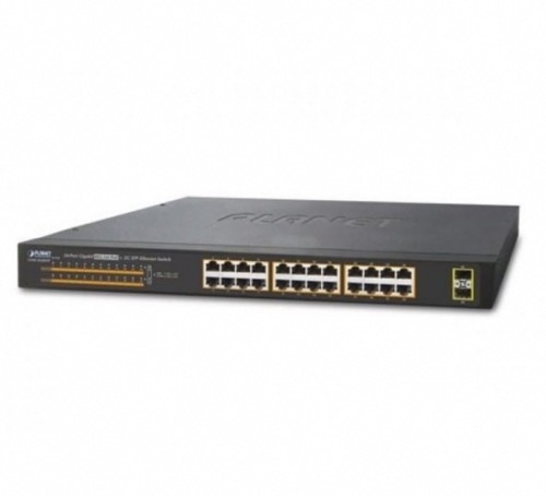Switch 24 ports Gigabit PoE+ 2 SFP Planet GSW-2620HP