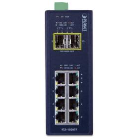 Switch industriel 8 ports Gigabit 2 SFP Planet IGS-1020TF