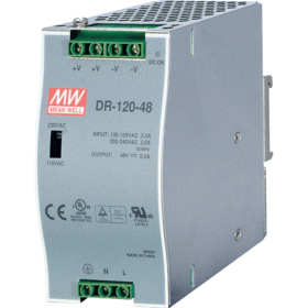 Alimentation industrielle 48V 120W 2,5A sur rail DIN