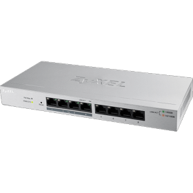 afficher l'article Switch 8 ports gigabit 4 PoE 60W Zyxel GS1200-8HP