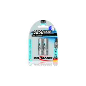 Piles rechargeables HR6 AA 2850 mAh - Blister de 2