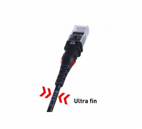 Cable PatchSee fin Cat. 6a U/FTP 1,5 m à repérage lumineux