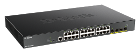 Switch D-LINK Smart+ 24 ports gigabit PoE+ 370W 4 SFP+