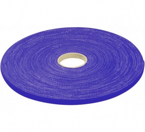 Lien auto-agrippant largeur 16 mm bleu rouleau 20 m