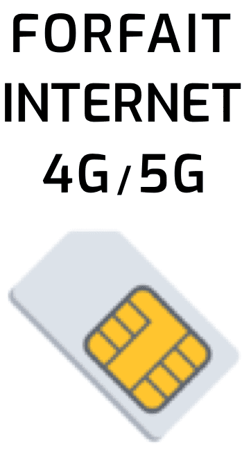 Connexions internet 4G et 5G