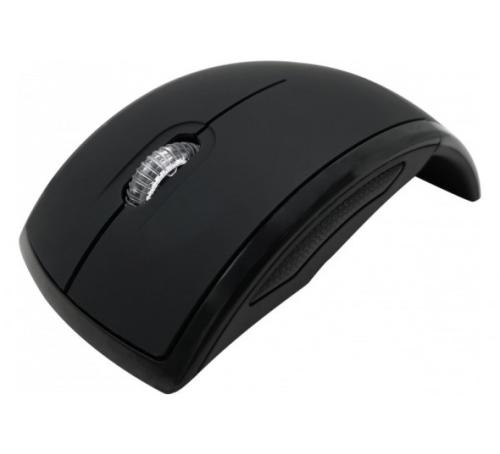 Souris sans fil USB pliable noire