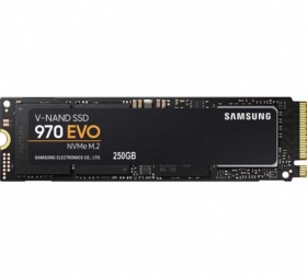 afficher l'article Disque SSD Samsung 970 EVO M.2 80mm PCIe 250Go