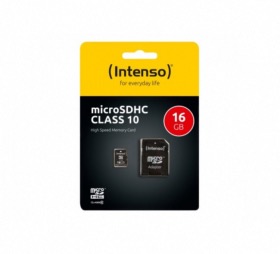 Carte MicroSDHC Class 10 Intenso 16Go