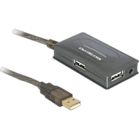 Prolongateur USB actif type A M/F 10 m + hub