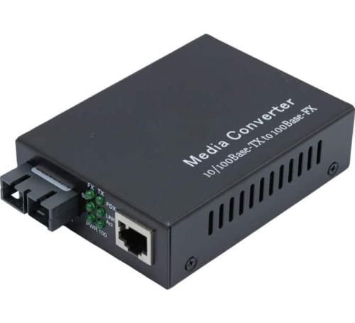 Convertisseur fibre 100FX monomode vers RJ45 25 Km