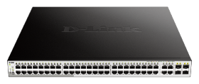 Switch D-LINK Smart+ 48 ports giga PoE 370W + 4 SFP