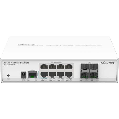 Switch routeur 8 ports giga 4 SFP Mikrotik CRS112-8G-4S-IN