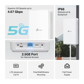 Routeur 5G 1 port 2,5 giga TP-Link NE200-OUTDOOR