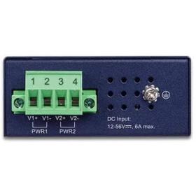 Injecteur industriel Gigabit PoE+ 72W Planet IPOE-260-12V