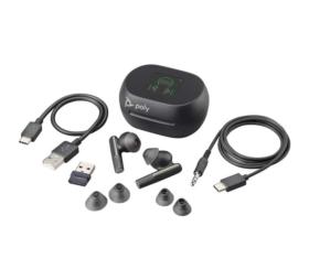 Ecouteurs sans fil Bluetooth USB-A Poly 60+ UC noirs