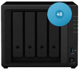 DS423+ NAS Synology 48 To Ironwolf