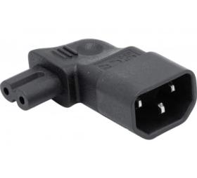 Adaptateur secteur IEC C14 mle / IEC C7 femelle coud