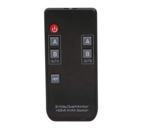 Switch KVM 2 ports double écran HDMI 4K USB