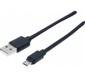 Cordon de charge rapide USB 2.0 type A Micro B 2 m noir