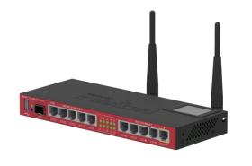 Routeur WiFi 10 ports 1 SFP Mikrotik RB2011UiAS-2HnD-IN