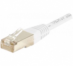 Cordon RJ45 Cat6 F/UTP blanc 50 cm