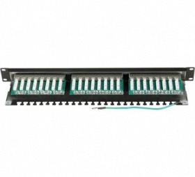 Panneau de brassage ÉCO 19 CAT5e STP 24 ports
