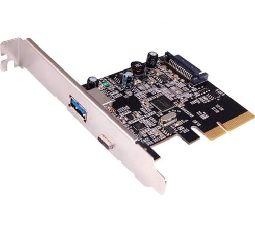 Carte controleur 1 USB-C 1 USB-A PCI Express 3.0