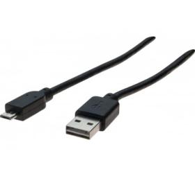 afficher l'article Cordon USB 2.0 rÈversible type A / micro B 2 m noir