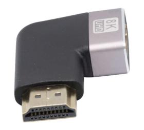 Adaptateur HDMI 2.1 8K M/F coudé plat 270°