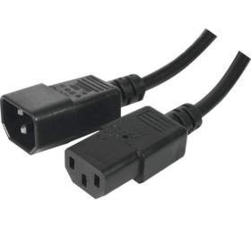 Rallonge d'alimentation C14 / C13 noire 1,8 m gaine LS0H