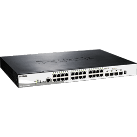 afficher l'article Switch D-LINK Smart Pro 24 ports giga PoE+ 4 SFP+