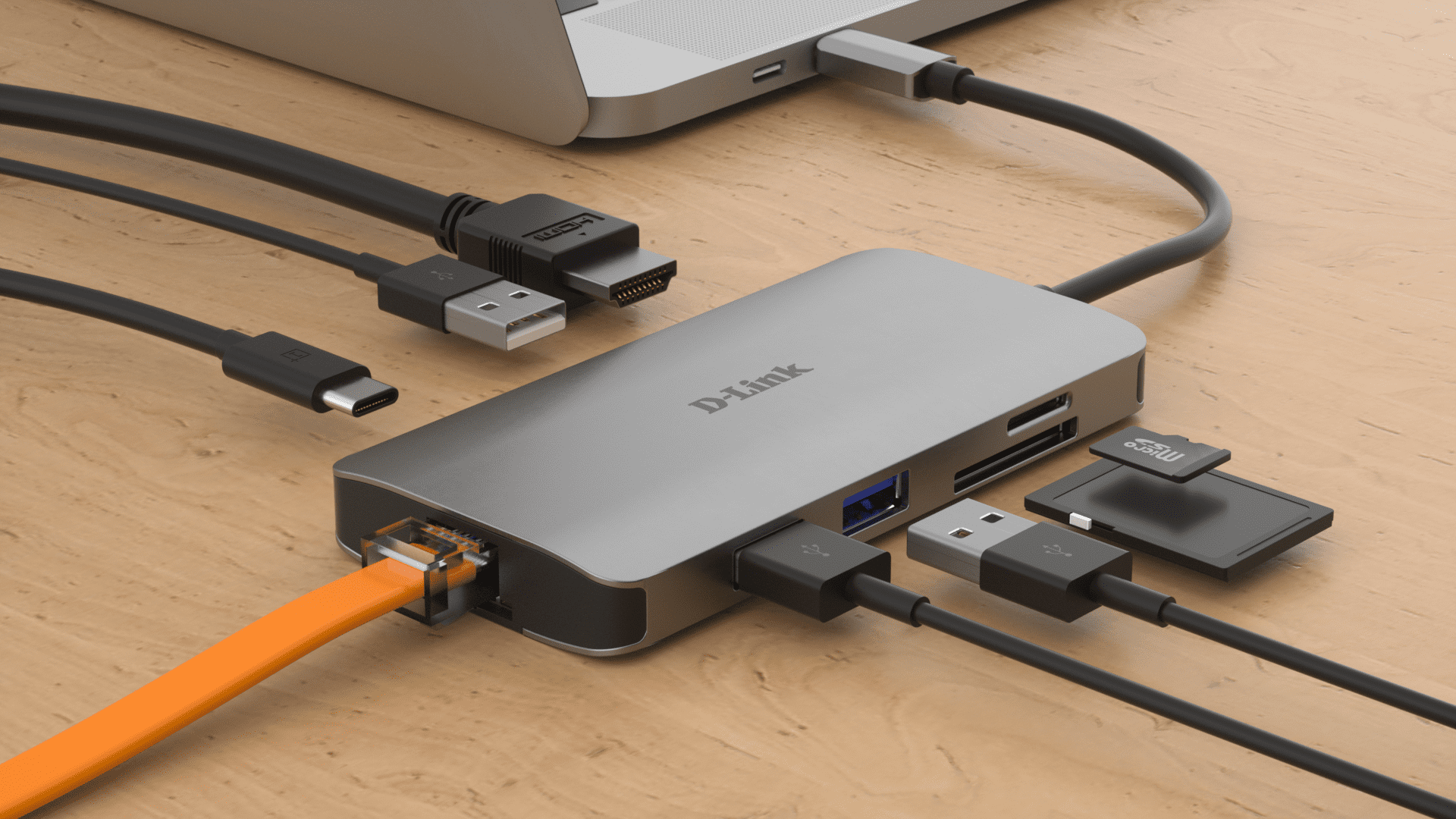 Hub USB-C 8 en 1 par D-Link