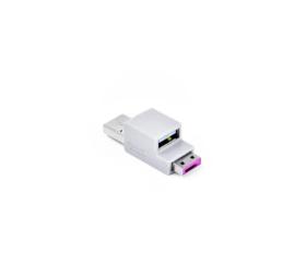 Bloqueur de cordon USB-A Fuschia sans clé