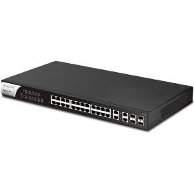 Switch 24 ports gigabit PoE+ 4 combo SFP Vigor P1282