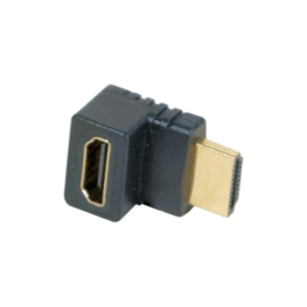 Adaptateur HDMI M/F coudé vers le bas