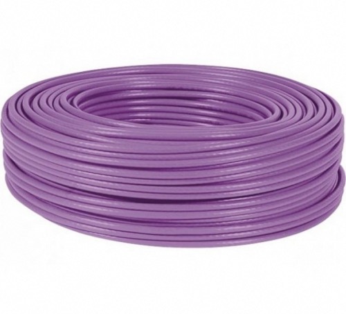Câble violet monobrin F/UTP CAT6 LSOH 100 M