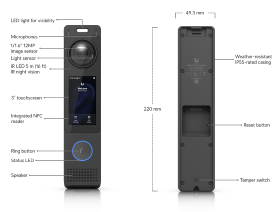 Portier video réseau UniFi Protect UVC-G6-PRO-ENTRY Ubiquiti
