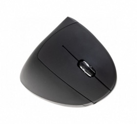 Souris verticale noire sans fil pour droitier