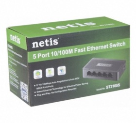 Switch réseau 5 ports 10/100 Soho Netis ST3105S