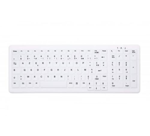 Clavier USB lavable AK-C7000 IP68 CHERRY blanc FR