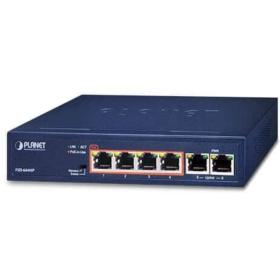 Switch 6 ports 4 PoE+ 60W Planet FSD-604HP