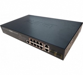Switch 10 ports Gigabit 8 PoE+ 2 SFP Planet GS-4210-8P2T2S