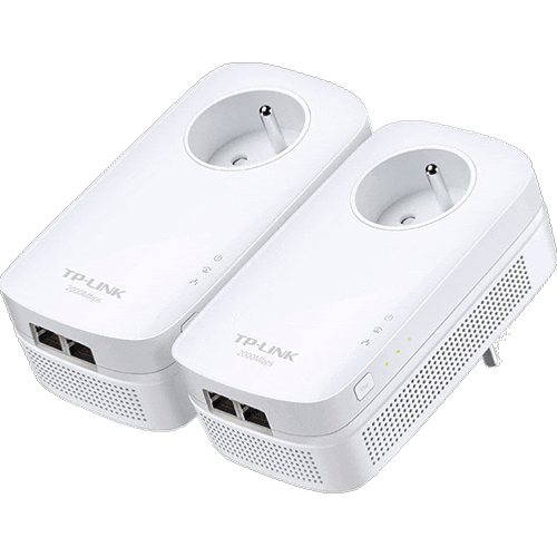 Pack de 2 CPL TP-Link AV2000 2 Ports Gigabit avec Prise Gigogne - CPL -  Achat & prix