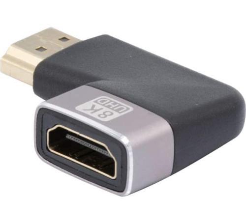 Adaptateur HDMI 2.1 8K M/F coudé plat 270°