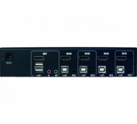Switch KVM HDMI/USB/Audio 4 ports 4K