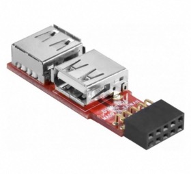 Adaptateur 2 ports USB 2.0 internes sur carte mère