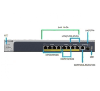 Switch 8 ports multi-gigabit manageable Netgear MS510TXPP