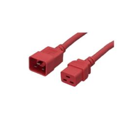 Rallonge secteur C20 vers C19 rouge 2 m