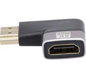 Adaptateur HDMI 2.1 8K M/F coudé plat 270°