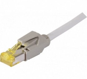 Cordon ethernet 10 gigabit Cable Draka Cat.7 gris - 10 M